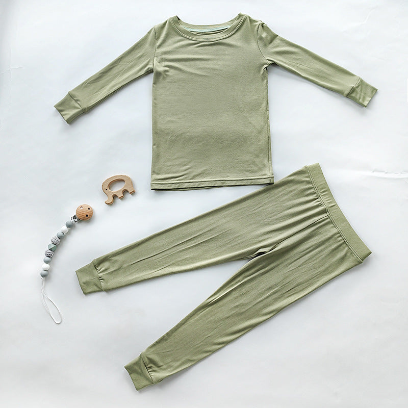 Ins Clothes For Babies Bamboo Fiber Boys Home Wear Suit