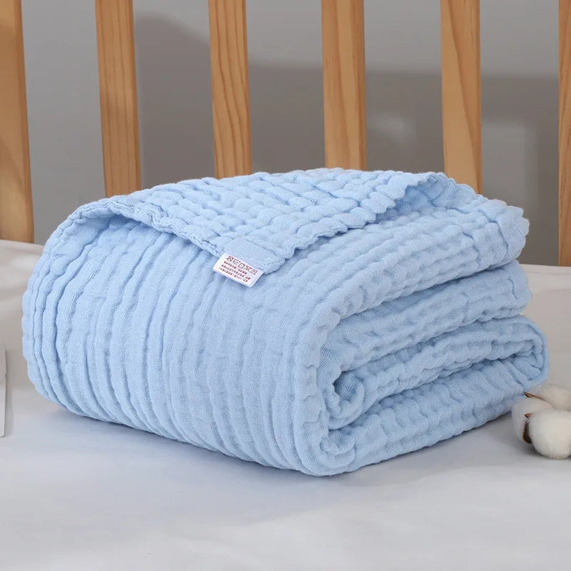 Swaddle Blanket Baby Organic Cotton Receiving Blanket Infant Kids Muslin Baby Blanket Sleeping