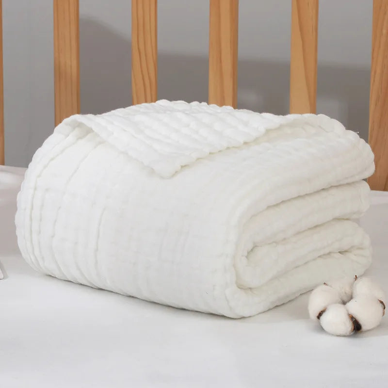 Swaddle Blanket Baby Organic Cotton Receiving Blanket Infant Kids Muslin Baby Blanket Sleeping