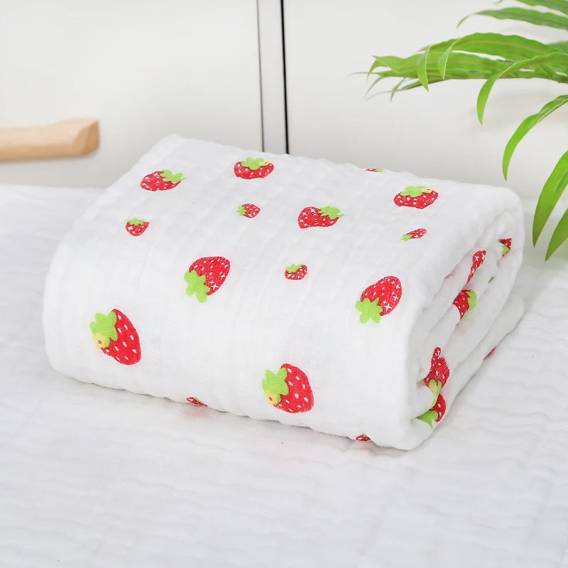 Swaddle Blanket Baby Organic Cotton Receiving Blanket Infant Kids Muslin Baby Blanket Sleeping