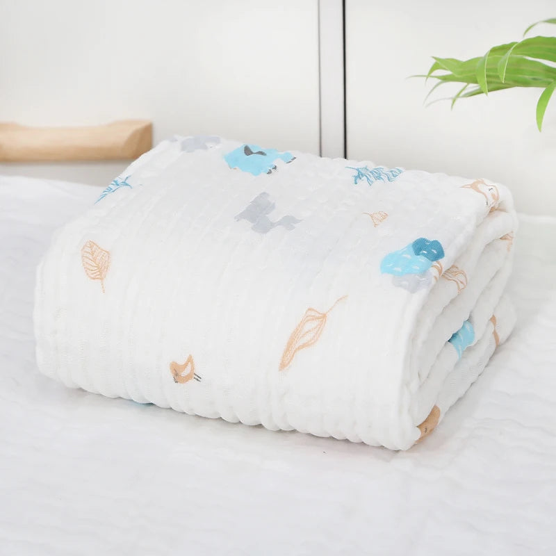 Swaddle Blanket Baby Organic Cotton Receiving Blanket Infant Kids Muslin Baby Blanket Sleeping