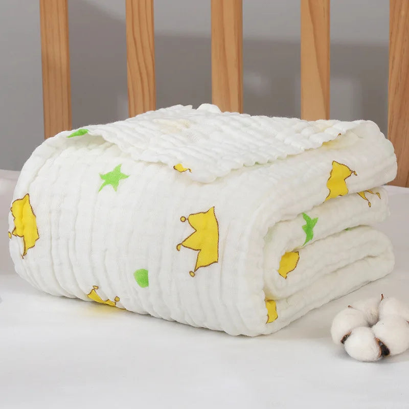 Swaddle Blanket Baby Organic Cotton Receiving Blanket Infant Kids Muslin Baby Blanket Sleeping