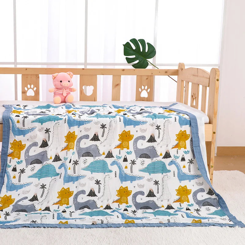 Swaddle Blanket Baby Organic Cotton Receiving Blanket Infant Kids Muslin Baby Blanket Sleeping