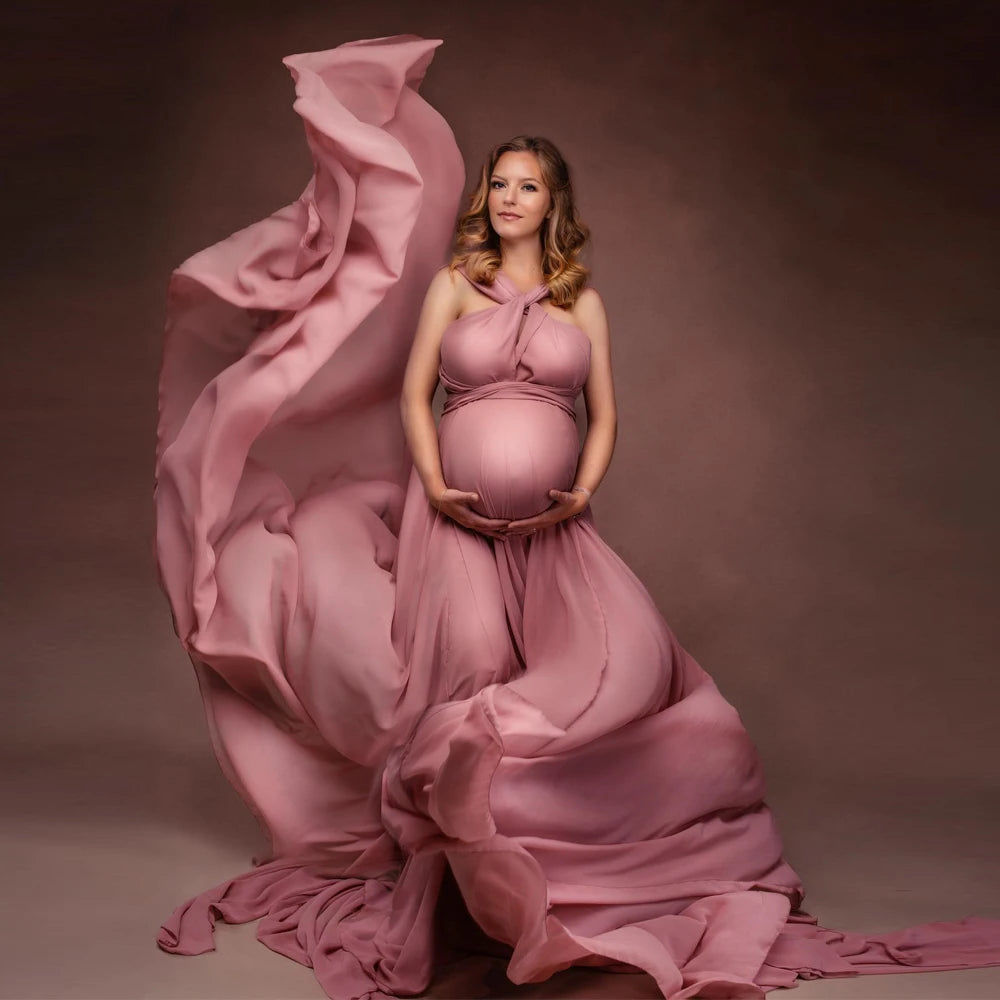 Soft Convertible Multi Way braces, Maternity Photo Shoot Dress For Women