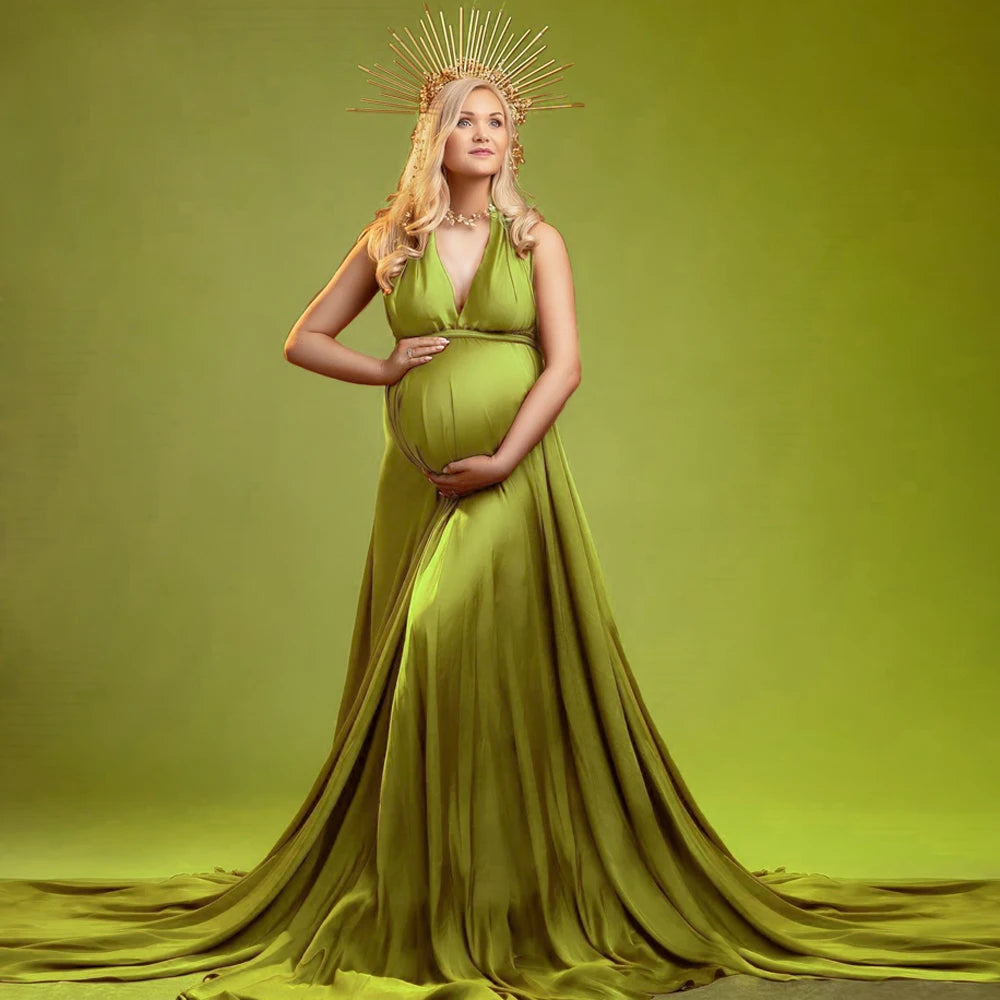 Soft Convertible Multi Way braces, Maternity Photo Shoot Dress For Women
