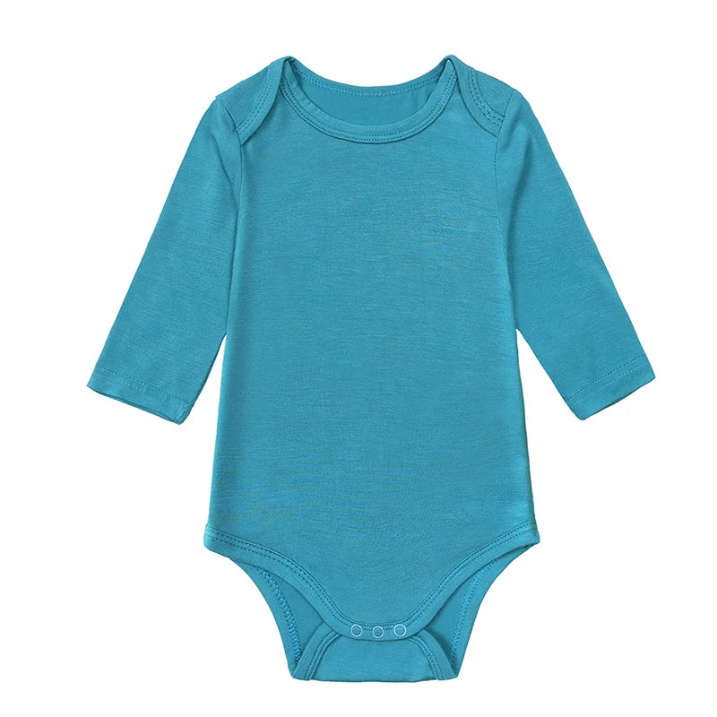 Newborn Boy Girl Rompers Bamboo Fiber Romper Long Sleeve Unisex Toddler Breathable Clothes Korean Infant