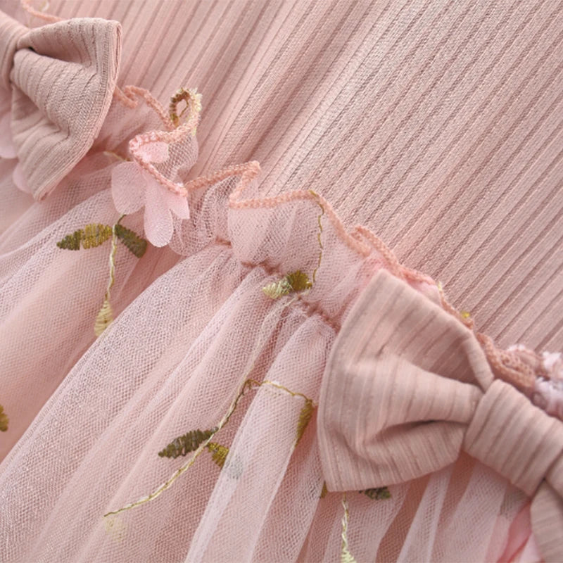 Roselle – Pink Mesh Princess Dress