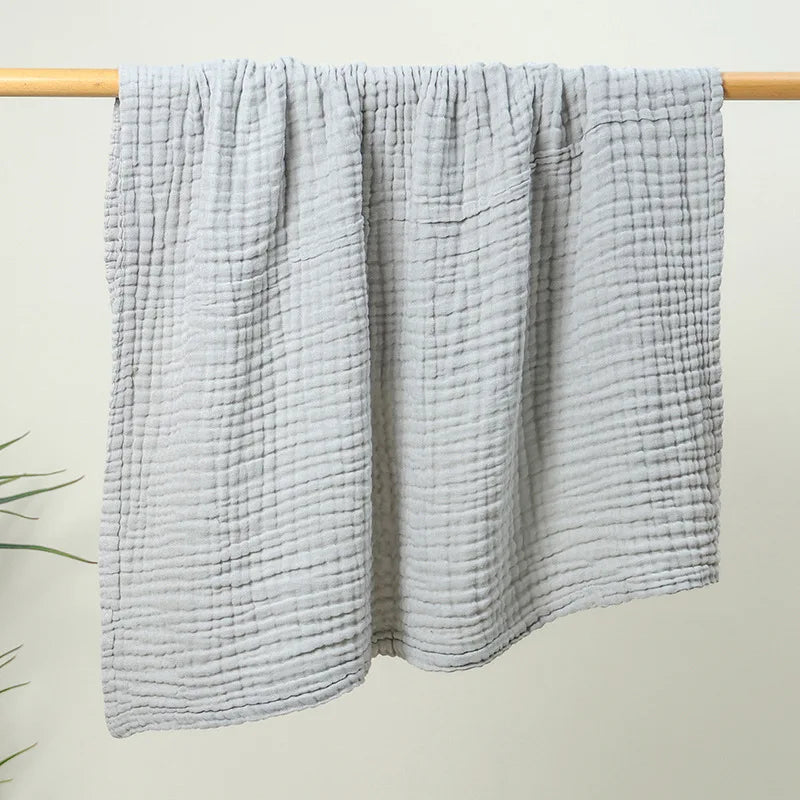 6 Layer Cotton Gauze Baby Blanket Newborn Muslin Baby Bath Towel Soft Swaddle Wrap Stroller