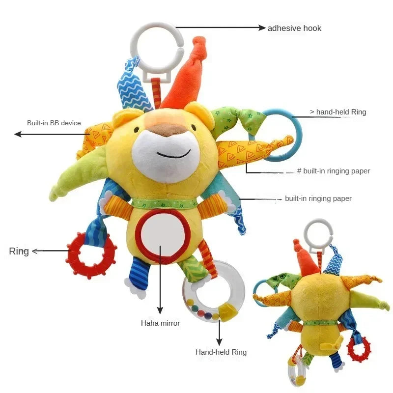 Baby Toys Plush Stuffed Rattle Toys Stroller Hanging Animals Bed Mobile Infant For baby toys