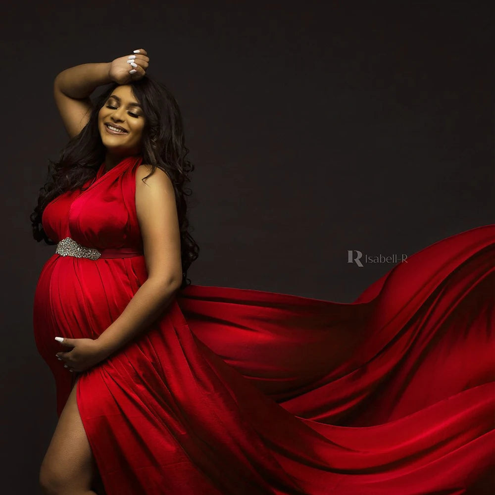 Soft Convertible Multi Way braces, Maternity Photo Shoot Dress For Women