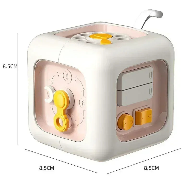 6 in 1 Montessori Educational Toys Sensory Busy Board Baby Practice Skills Drawer Cube Fidget Educational Toys