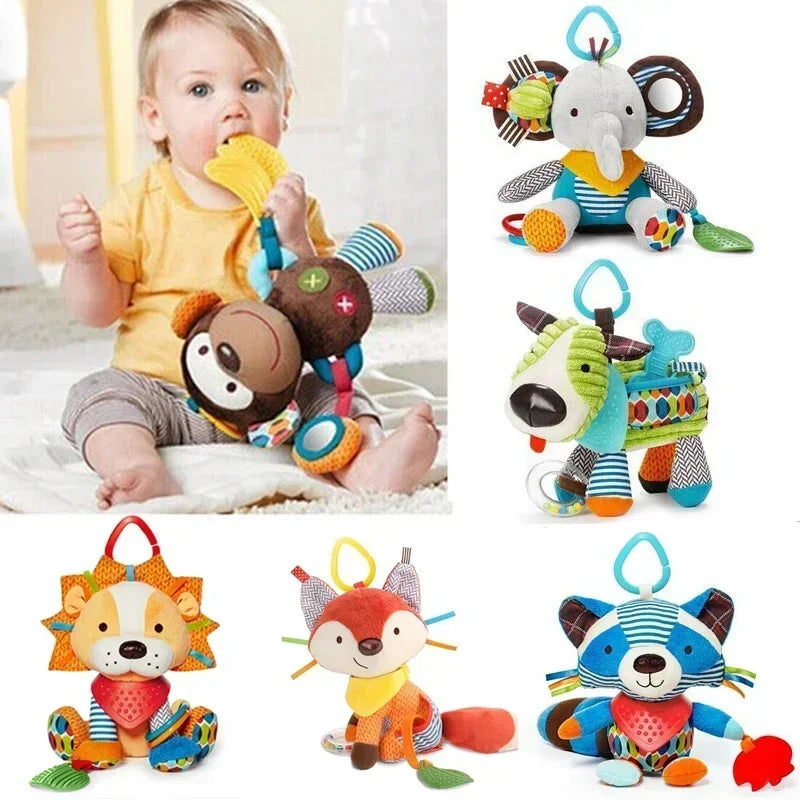 Baby Toys Plush Stuffed Rattle Toys Stroller Hanging Animals Bed Mobile Infant For baby toys