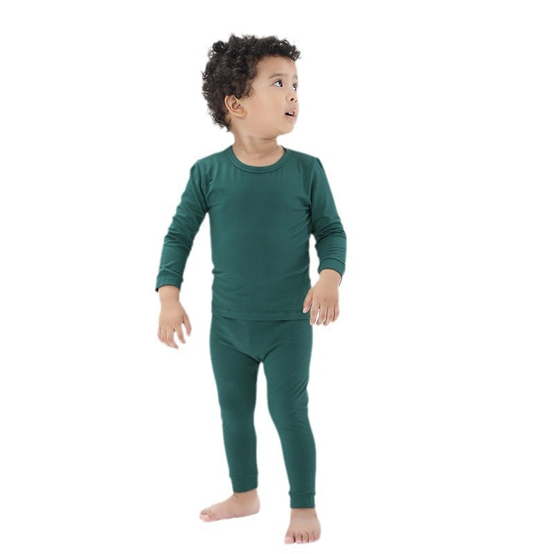 Ins Clothes For Babies Bamboo Fiber Boys Home Wear Suit