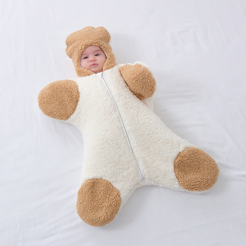 Baby Lamb Fleece Autumn And Winter Sleeping Bag