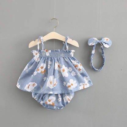 Baby New Summer Korean Princess Dress Baby Skirt Girl Dress Suit