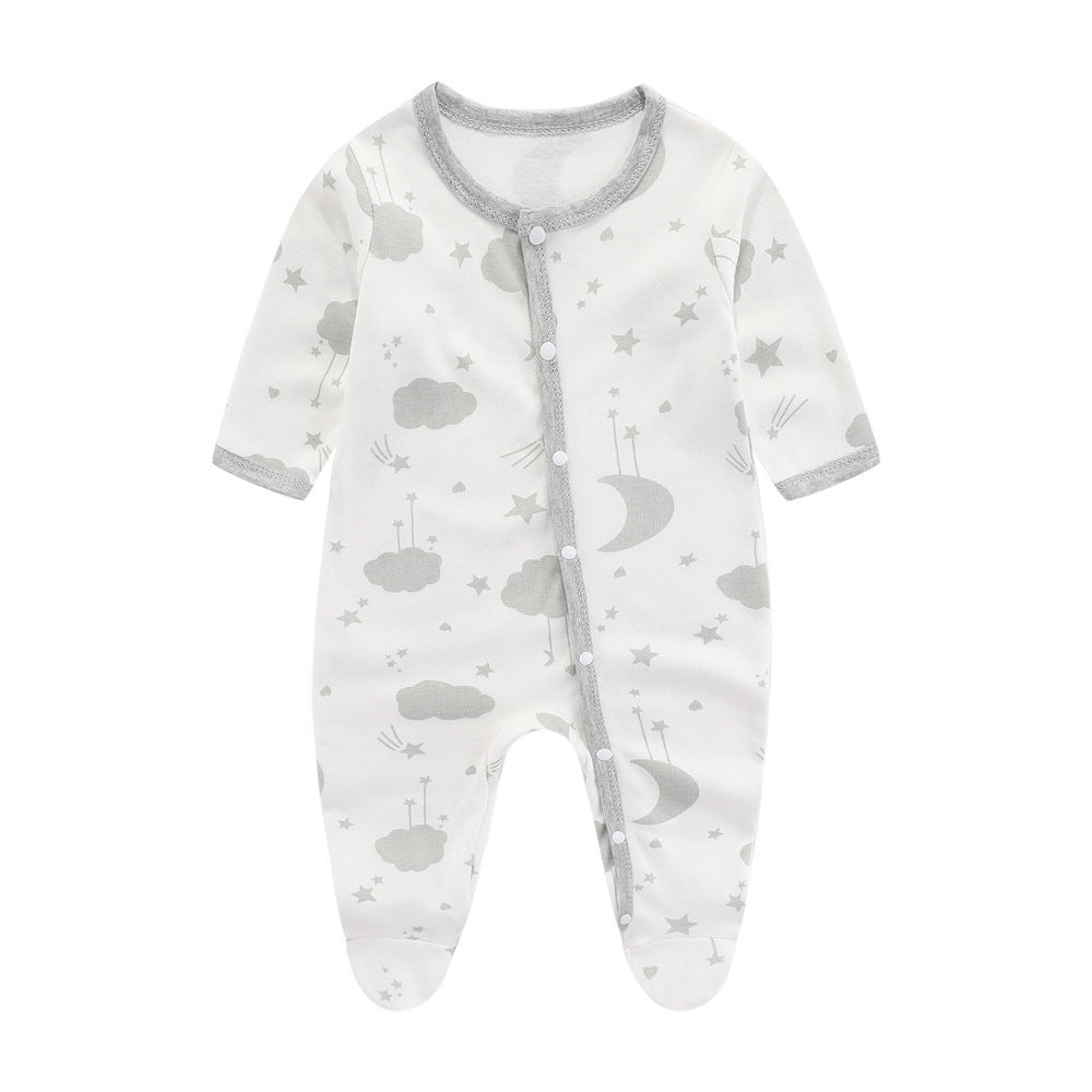 Minimalist And Creative Pure Cotton Newborn Jumpsuit