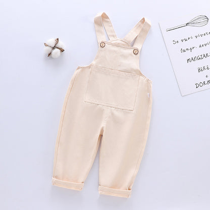 Children's Overalls Spring Thin Open Casual