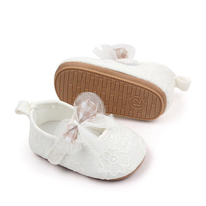 Girls' Cute Bowknot Princess Lace Soft Rubber