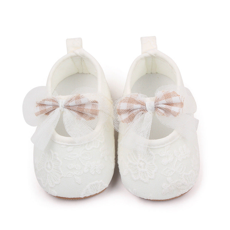 Girls' Cute Bowknot Princess Lace Soft Rubber