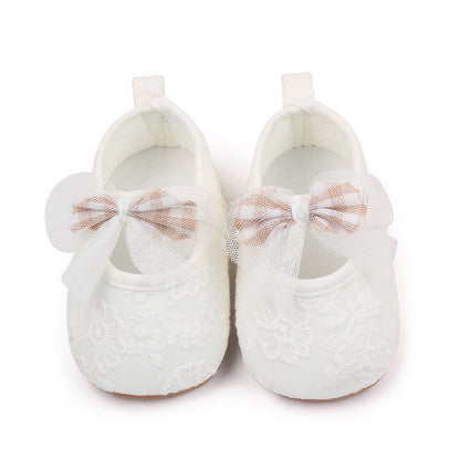 Girls' Cute Bowknot Princess Lace Soft Rubber