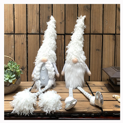 Domestic Ornaments White Long Leg Nordic Old Man Faceless Doll