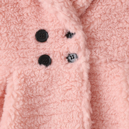 European And American Girls' Plush Coat