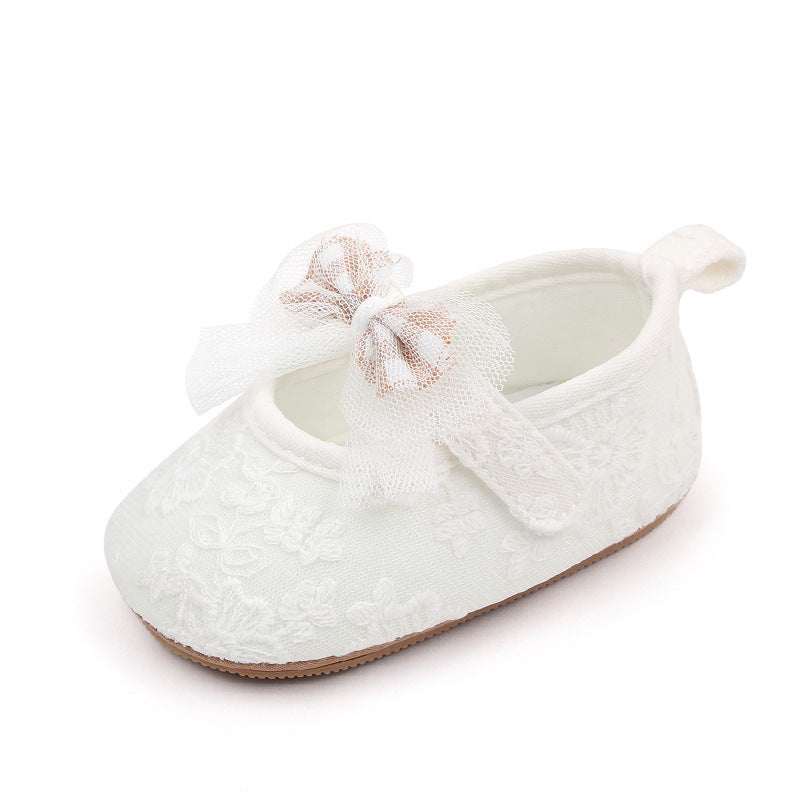 Girls' Cute Bowknot Princess Lace Soft Rubber