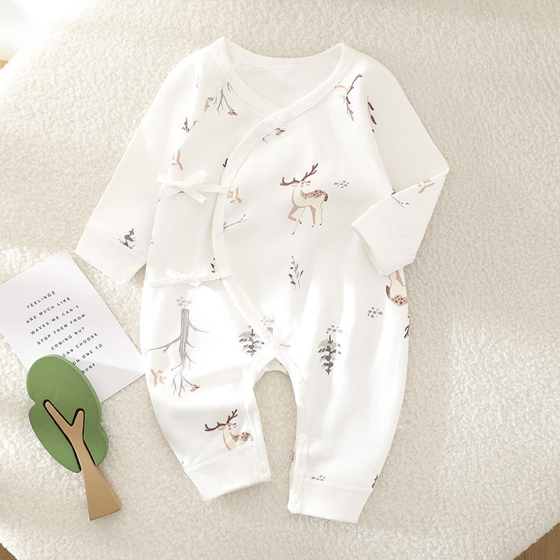 Long Sleeve One-piece Rompers Cute Pure Cotton