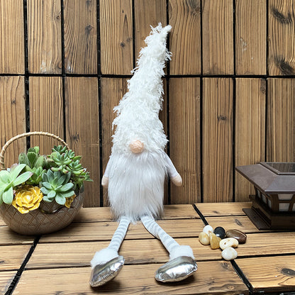 Domestic Ornaments White Long Leg Nordic Old Man Faceless Doll