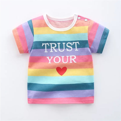 Cotton t-shirts for babies and children