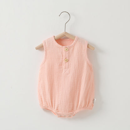 Baby Summer Thin Cotton Gauze Romper