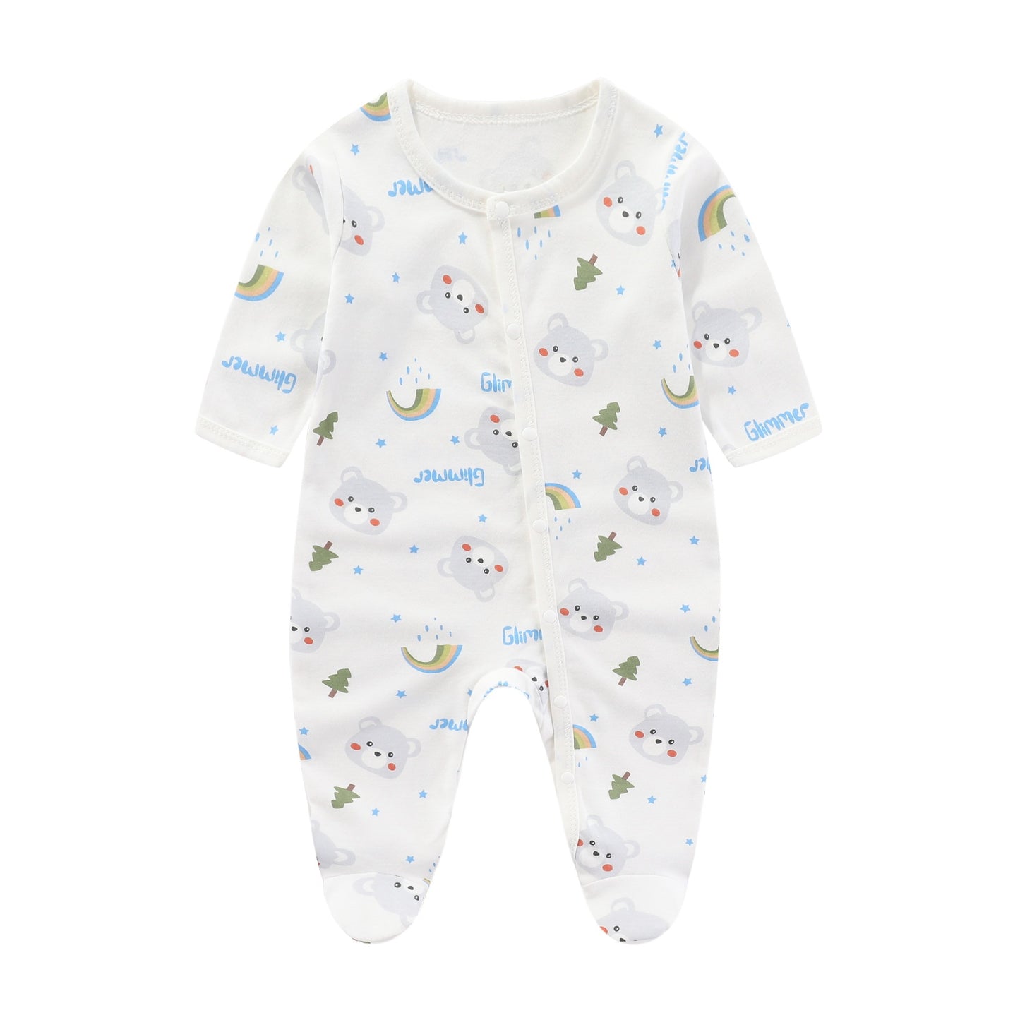 Minimalist And Creative Pure Cotton Newborn Jumpsuit