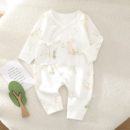 Long Sleeve One-piece Rompers Cute Pure Cotton