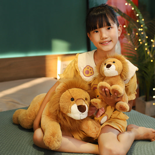 Cute Simulation Lion Doll Plush Toys