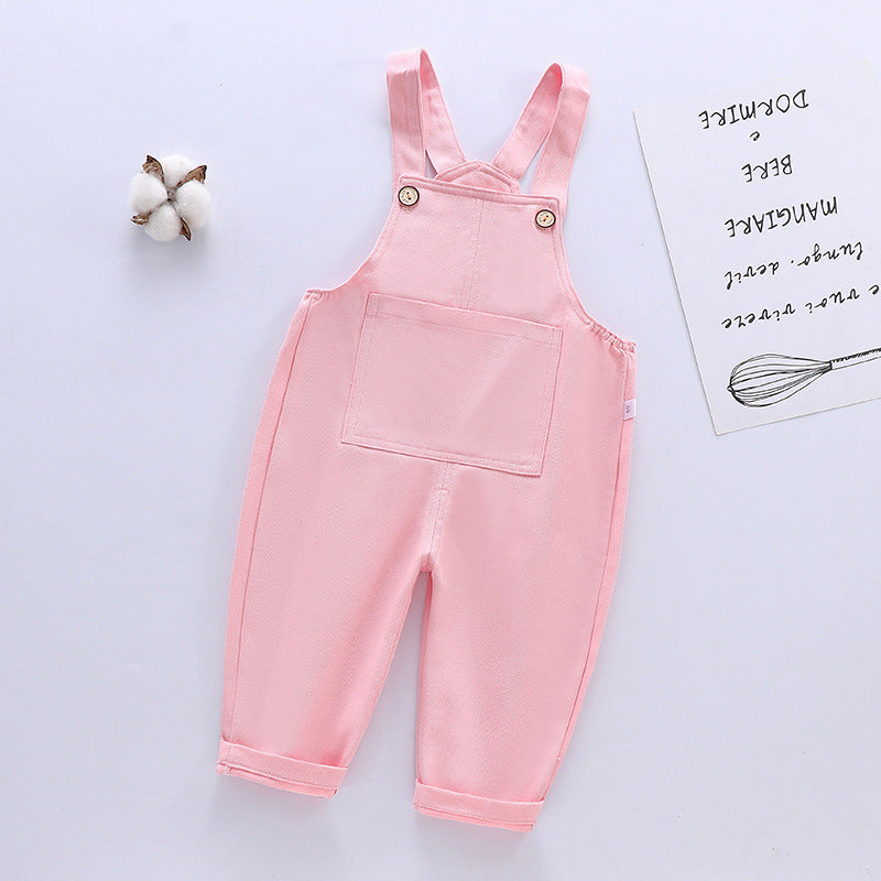 Children's Overalls Spring Thin Open Casual