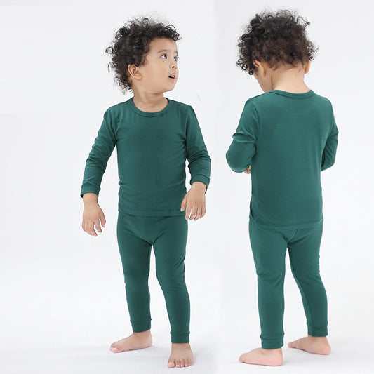 Ins Clothes For Babies Bamboo Fiber Boys Home Wear Suit