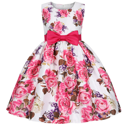 Girls Dress Casual Cotton Christmas Kids Princess Party Costume Fashion Clothing For Children