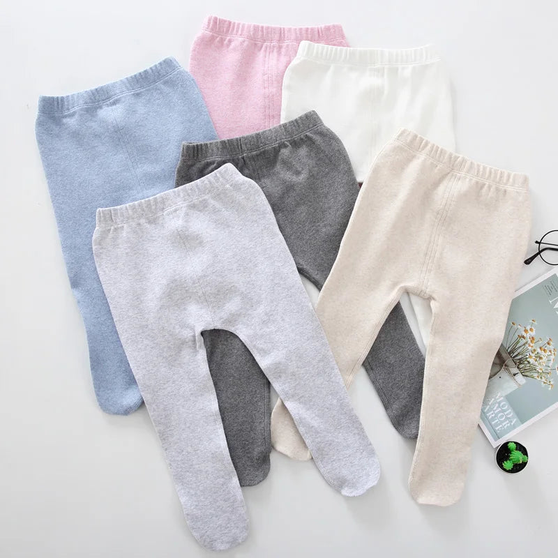 Baby footed pants winter girl&boy cotton Leggings  Elastic pants