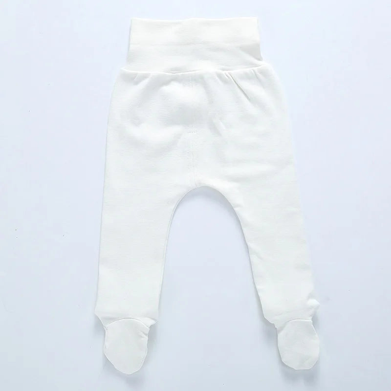 Baby High Waist Footed Pants Newborn Baby Boy Girl Leggings