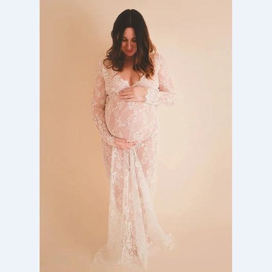 Maternity photography props maxi Pregnancy Clothes Lace Maternity Dress Fancy shooting photo summer pregnant dress