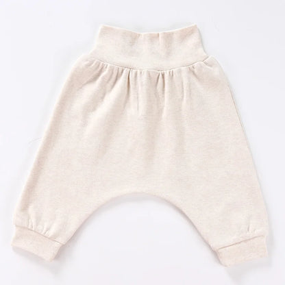 Baby's big PP pants unisex cotton high waist Harun pants belly protection sleepwear pants