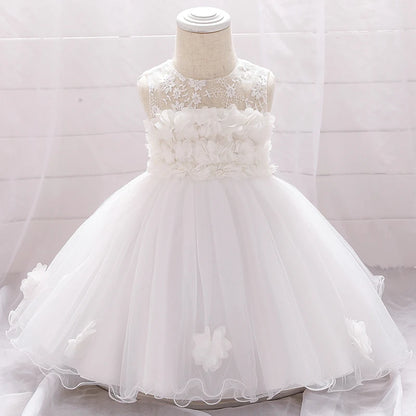 Girls Dress Infant Birthday Party Flower Dresses Cute Little Princess Dress