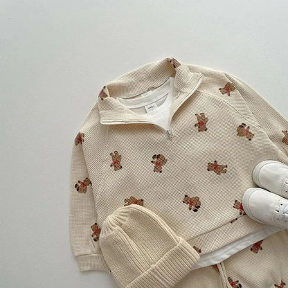 Newborn Boys and Girls Long Sleeve Pants Two Piece Casual Set