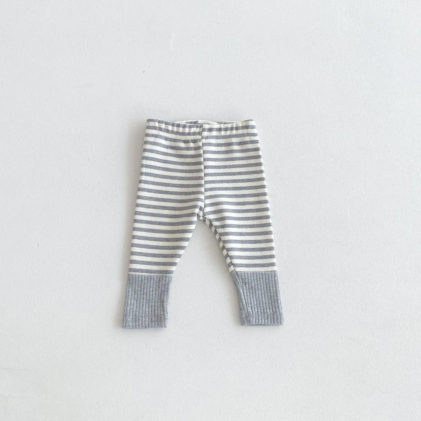 Baby Leggings Cotton Girls Striped Patchwork Leggings Infant Stretch Pants