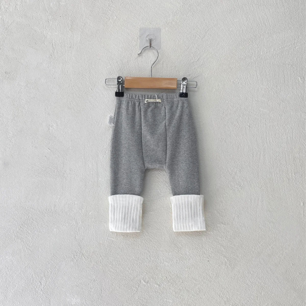 New Baby Cotton Ribbed Leggings Infant Boys Trousers Girls Splicing Elastic Pp Pants