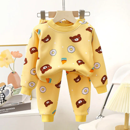 Baby  Boys and Girls Autumn and Winter Cashmere and Thick Home Wear