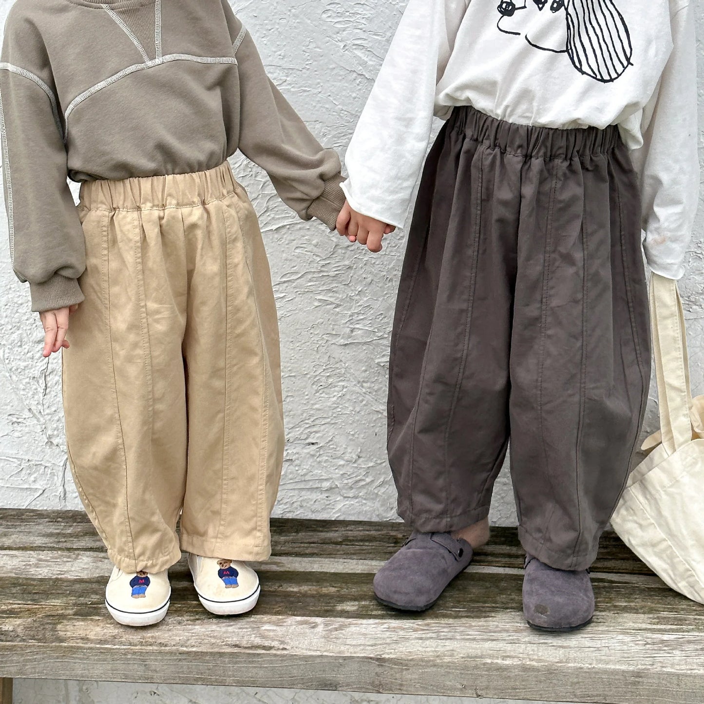 Autumn New Children Loose Trousers Solid Toddler Girls Versatile Harem Pants Baby Boys Casual Pants