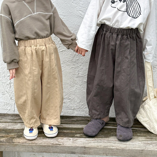 Autumn New Children Loose Trousers Solid Toddler Girls Versatile Harem Pants Baby Boys Casual Pants