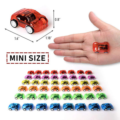 Race Car Mini Treasure Box Cars Carnival Prizes Goodie Bag Plastic Vehicle Fillers for Kids