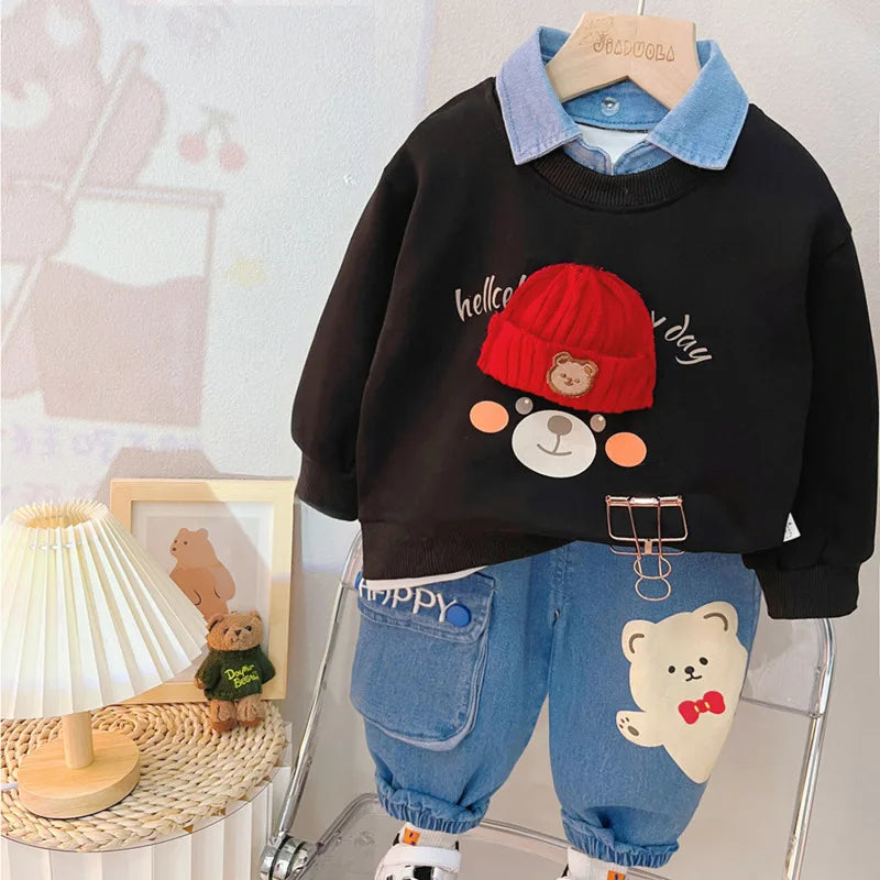 Baby Girl  Boys T-Shirt Pants 2Pcs Toddler Tracksuits